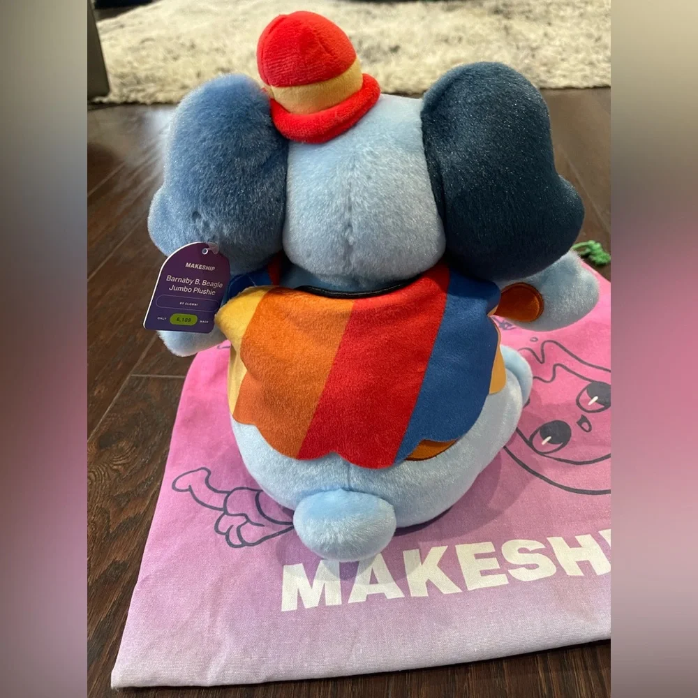 AUTHENTIC Makeship Jumbo Barnaby B Beagle Welcome Home Plush By Clown 6188 Made
